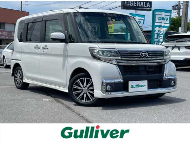 ダイハツ タント カスタム X トップED SAⅡ 長野県 2016(平28)年 6.2万km パールホワイトⅢ ワンオーナー/４WD/社外ナビ/・Bluetooth/CD/DVD/TV/バックカメラ/ETC/ドライブレコーダー前後/純正フロアマット/片側パワースライドドア/ハーフレザーシート/純正14インチAW/コーナーセンサー後方/LEDオートライト/ドアバイザー/スマートキー/電格ミラー/取り扱い説明書/保証書