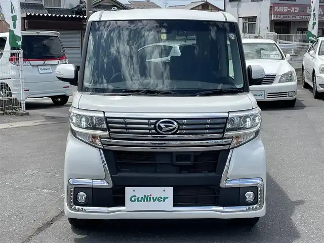 ダイハツ タント カスタム X トップED SAⅡ 長野県 2016(平28)年 6.2万km パールホワイトⅢ ワンオーナー/４WD/社外ナビ/・Bluetooth/CD/DVD/TV/バックカメラ/ETC/ドライブレコーダー前後/純正フロアマット/片側パワースライドドア/ハーフレザーシート/純正14インチAW/コーナーセンサー後方/LEDオートライト/ドアバイザー/スマートキー/電格ミラー/取り扱い説明書/保証書