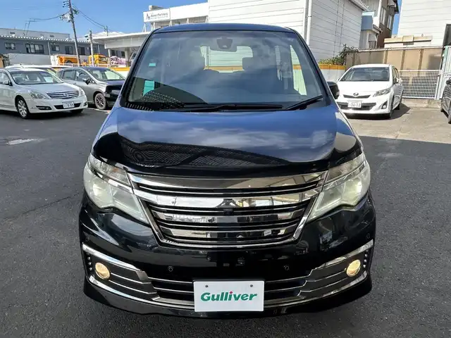 日産 セレナ ライダー Bライン Aセーフティ 宮城県 2014(平26)年 9.5万km ダイヤモンドブラック 登録時走行距離９４７９６km/・純正ナビ/・フルセグテレビ/・衝突軽減ブレーキ/・アラウンドビューモニター/・フリップダウンモニター/・両側パワースライドドア/・コーナーセンサー/・クルーズコントロール/・Bluetooth/・プッシュスタート/・スマートキー/・純正アルミホイール/・純正フロアマット/・ドアバイザー/・後席サンシェイド