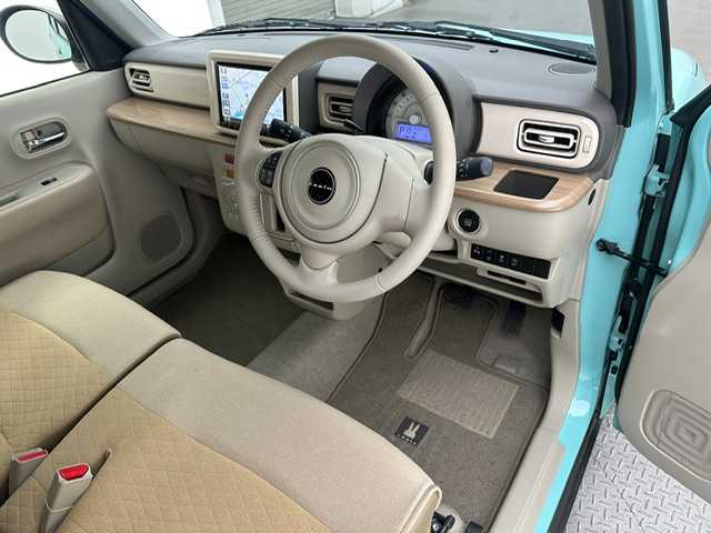 スズキ ラパン X 兵庫県 2020(令2)年 2.9万km フレンチミントパールメタリック ・純正SDナビ/・ＥＴＣ/・アラウンドビューモニター/・シートヒーター/・衝突軽減ブレーキ/・レーンディパーチャーアラート/・ＬＥＤヘッドライト/・オートライト/・純正１４インチアルミホイール/・純正フロアマット/・純正ドアバイザー/・クリアランスソナー