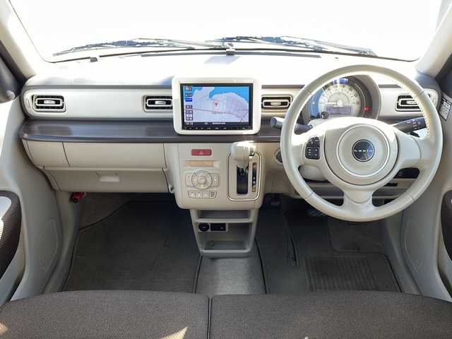 スズキ ラパン F リミテッド 島根県 2016(平28)年 5.7万km シフォンアイボリーM 純正8インチナビ（CN-RZ83）/フルセグTV/Bluetooth接続/全方位カメラ/ドライブレコーダー/ETC/シートヒーター/プッシュスタート/スマートキー/スペアキー/ステアリングスイッチ