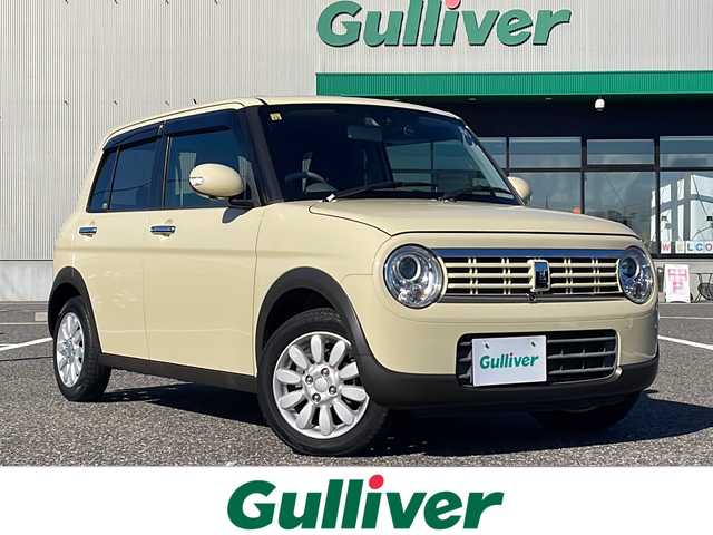 スズキ ラパン F リミテッド 島根県 2016(平28)年 5.7万km シフォンアイボリーM 純正8インチナビ（CN-RZ83）/フルセグTV/Bluetooth接続/全方位カメラ/ドライブレコーダー/ETC/シートヒーター/プッシュスタート/スマートキー/スペアキー/ステアリングスイッチ