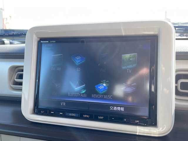 スズキ ラパン F リミテッド 島根県 2016(平28)年 5.7万km シフォンアイボリーM 純正8インチナビ（CN-RZ83）/フルセグTV/Bluetooth接続/全方位カメラ/ドライブレコーダー/ETC/シートヒーター/プッシュスタート/スマートキー/スペアキー/ステアリングスイッチ