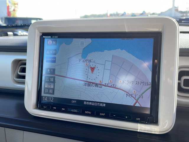 スズキ ラパン F リミテッド 島根県 2016(平28)年 5.7万km シフォンアイボリーM 純正8インチナビ（CN-RZ83）/フルセグTV/Bluetooth接続/全方位カメラ/ドライブレコーダー/ETC/シートヒーター/プッシュスタート/スマートキー/スペアキー/ステアリングスイッチ