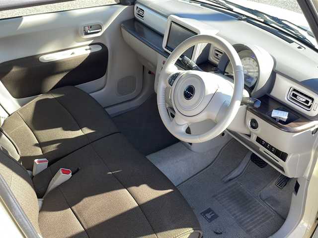 スズキ ラパン F リミテッド 島根県 2016(平28)年 5.7万km シフォンアイボリーM 純正8インチナビ（CN-RZ83）/フルセグTV/Bluetooth接続/全方位カメラ/ドライブレコーダー/ETC/シートヒーター/プッシュスタート/スマートキー/スペアキー/ステアリングスイッチ