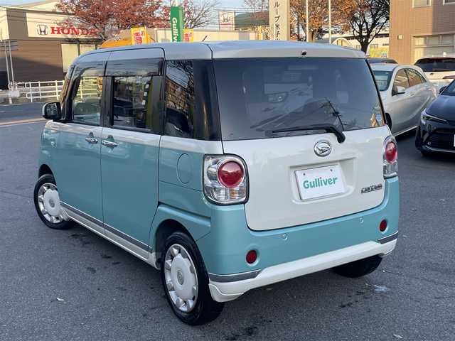 ダイハツ ムーヴ キャンバス X LTD メイクアッフ SA Ⅱ 鳥取県 2017(平29)年 5.7万km パールホワイトⅢ/ファインミントメタリック 2トーン スマートアシスト2/CDオーディオ/USB/AUX/スマートキー/プッシュスタート/両側電動スライドドア/ベンチシート/アームレスト/分割可倒リアシート/リアシートアンダーボックス/ABS/誤発信抑制機能/セキュリティアラーム/オートライト/LEDフォグランプ/W&サイドエアバック