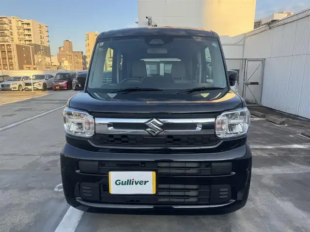 スズキ スペーシア HYBRID X 広島県 2024(令6)年 0.5万km ブルーイッシュブラックパール3 ワンオーナー/全方位モニター付メモリーナビゲーション/・スズキコネクト/・9インチHDディスプレイ/・フルセグTV/・AppleCarPlay/AndroidAuto/・全方位モニター用カメラ/・USBソケット/セーフティーパッケージ/・アダプティブクルーズコントロール/・車線維持支援機能/・電子パーキングブレーキ/・オートブレーキホールド/セーフティーサポート/両側パワースライドドア/フロントシートヒーター/パーソナルテーブル