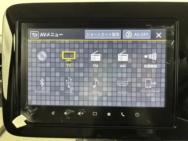 スズキ スペーシア HYBRID X 福岡県 2024(令6)年 0.5万km ブルーイッシュブラックパール3 純正ナビ／フルセグＴＶ／ＢＴ　/全方位カメラ　/両側パワースライドドア　/レーダークルーズコントロール　/衝突被害軽減システム　/レーンキープ　/コーナーセンサー　/横滑り防止装置　/アイドリングストップ/シートヒーター　/オートライト