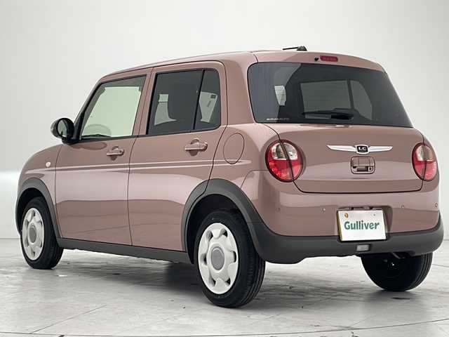 スズキ ラパン ＬＣ L 沖縄県 2023(令5)年 0.7万km テラコッタピンクメタリック 純正ディスプレイオーディオ/　（Bluetooth/USB/AM/FM）/バックカメラ/衝突被害軽減システム/コーナーセンサー/アイドリングストップ/ハーフレザーシート/シートヒーター/純正フロアマット/スマートキー/プッシュスタート/LEDヘッドライト/オートライト