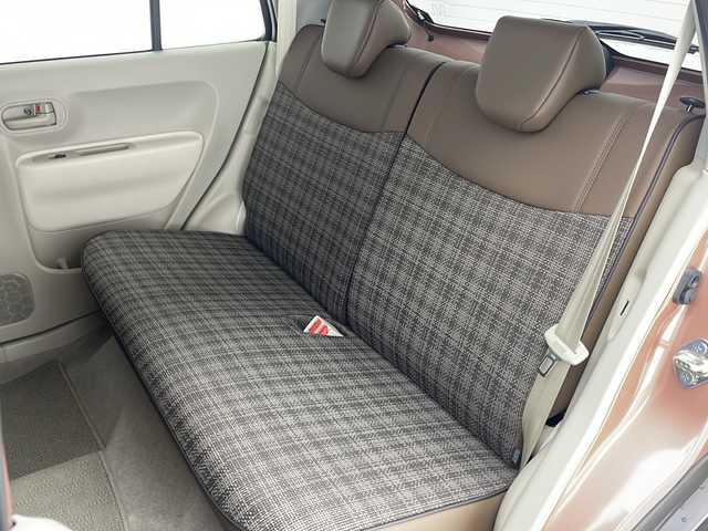 スズキ ラパン ＬＣ L 沖縄県 2023(令5)年 0.7万km テラコッタピンクメタリック 純正ディスプレイオーディオ/　（Bluetooth/USB/AM/FM）/バックカメラ/衝突被害軽減システム/コーナーセンサー/アイドリングストップ/ハーフレザーシート/シートヒーター/純正フロアマット/スマートキー/プッシュスタート/LEDヘッドライト/オートライト