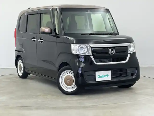 ホンダ Ｎ ＢＯＸ G･L ホンダセンシング カッパーブラウンスタイル 新潟県 2019(平31)年 3万km 黒Ⅱ 純正SDナビ　BT/CD/DVD/USB/ツートンカラー　/スペアキー1本　/保証書　/取扱説明書　/記録簿　/レーダークルーズコントロール　/両側パワースライドア　/コーナーセンサー　/バックカメラ/サイドアンダーミラー/サイドビューサポートミラー/前方ドライブレコーダー　/ETC　/純正フロアマット/充電ポート×２
