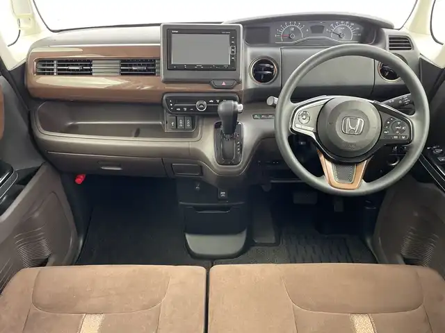 ホンダ Ｎ ＢＯＸ G･L ホンダセンシング カッパーブラウンスタイル 新潟県 2019(平31)年 3万km 黒Ⅱ 純正SDナビ　BT/CD/DVD/USB/ツートンカラー　/スペアキー1本　/保証書　/取扱説明書　/記録簿　/レーダークルーズコントロール　/両側パワースライドア　/コーナーセンサー　/バックカメラ/サイドアンダーミラー/サイドビューサポートミラー/前方ドライブレコーダー　/ETC　/純正フロアマット/充電ポート×２