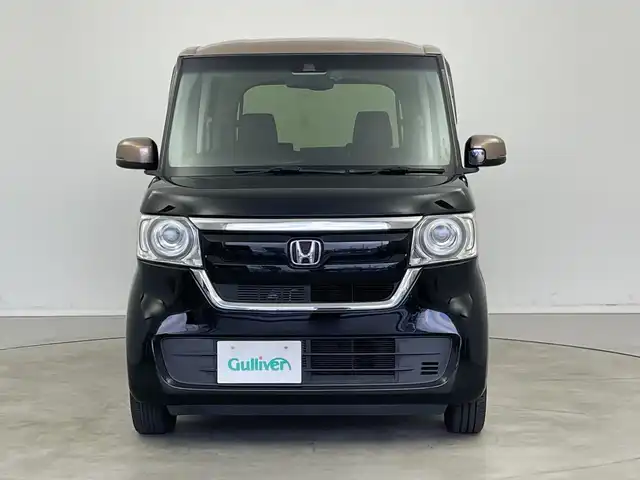 ホンダ Ｎ ＢＯＸ G･L ホンダセンシング カッパーブラウンスタイル 新潟県 2019(平31)年 3万km 黒Ⅱ 純正SDナビ　BT/CD/DVD/USB/ツートンカラー　/スペアキー1本　/保証書　/取扱説明書　/記録簿　/レーダークルーズコントロール　/両側パワースライドア　/コーナーセンサー　/バックカメラ/サイドアンダーミラー/サイドビューサポートミラー/前方ドライブレコーダー　/ETC　/純正フロアマット/充電ポート×２