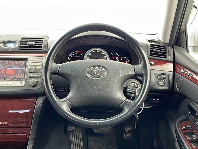 トヨタ ブレビス Ai300 栃木県 2002(平14)年 8.5万km シルバーM 純正ナビ/【ワンセグ/CD/FM/AM/MD】/クルーズコントロール/ETC/バックカメラ/D/Nパワーシート(メモリー機能付き)/ドアバイザー/電格ミラー