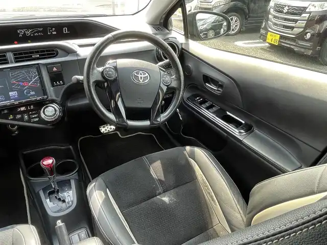 トヨタ アクア G G’s 宮崎県 2014(平26)年 12.7万km ブラックマイカ /ナビ（DKX-A800）//TV/Bluetooth//バックカメラ//ETC//純正フロアマット//純正アルミホイール//オートライト