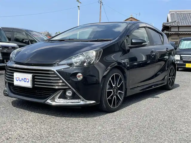 トヨタ アクア G G’s 宮崎県 2014(平26)年 12.7万km ブラックマイカ /ナビ（DKX-A800）//TV/Bluetooth//バックカメラ//ETC//純正フロアマット//純正アルミホイール//オートライト