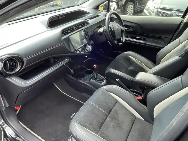 トヨタ アクア G G’s 宮崎県 2014(平26)年 12.7万km ブラックマイカ /ナビ（DKX-A800）//TV/Bluetooth//バックカメラ//ETC//純正フロアマット//純正アルミホイール//オートライト