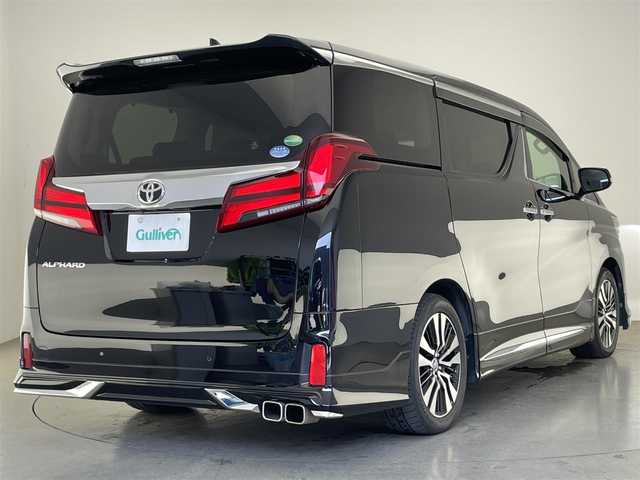 トヨタ アルファード S Cパッケージ 愛知県 2019(平31)年 5.8万km ブラック 純正９型ナビ　純正１２．１型後席モニター　モデリスタエアロ　バックカメラ　黒革　シートヒーター　エアシート　ハンドルヒーター　ＥＴＣ　トヨタセーフティセンス　衝突軽減　追従クルコン　コーナーセンサー　LEDオートライト　フォグランプ　左前カメラ　オットマン　禁煙車
