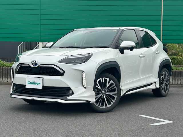 トヨタ ヤリスクロス ハイブリッド Z 茨城県 2022(令4)年 4.2万km ホワイトパールクリスタルシャイン 純正8型ディスプレイオーディオ/AppleCarPlay/バックカメラ/ビルトインETC/ブラインドスポットモニター/ドライブレコーダー/ハーフレザーシート/パワーシート/シートヒーター/モデリスタエアロ/パーキングアシスト/レーンキープアシスト/レーダー付きクルーズコントロール/横滑り防止装置/衝突軽減システム/LEDヘッドライト/オートライト/オートマチックハイビーム/純正18インチアルミホイール/純正フロアマット/スマートキー