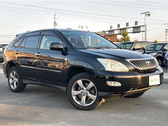 トヨタ ハリアー 240G プレミアム Lパッケージ 徳島県 2010(平22)年 11万km ブラック 純正HDDナビ/（DISC/MD）/サンルーフ/バックカメラ/純正18AW/前席パワーシート/ハーフレザーシート/前席シートヒーター/ステアリングリモコン/純正ドアバイザー/社外フロアマット/ETC/リモコンキー/キセノンヘッドライト