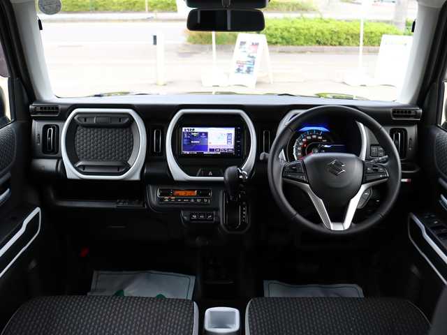 スズキ ハスラー HYBRID X 富山県 2022(令4)年 2.9万km ブルーイッシュブラックパール3  スズキセーフティサポート/ 4  W  D/ 社 外 S D ナ ビ （MDV-D709BTW）/　 CD/DVD/BT/USB/HDMI/AM/PM/ フ ル セ グ T V/ レーダークルーズコントロール/ ヒルディセントコントロール/ ス ノ ー モ ー ド/ グリップコントロール/ レ ー ン ア シ ス ト/ アイドリングストップ/ 横 滑 り 防 止/ L E D ヘッドライト/ L E D フォグランプ/ 電 動 格 納 ミ ラ ー / リアコーナーセンサー/ 運転席・助手席シートヒーター/ U S B ポ ー ト/ 社外フロアマット/ 純正１５インチアルミホイール/ イ ン テ リ キ ー/ 取 扱 説 明 書
