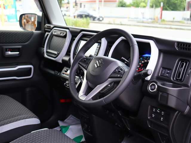 スズキ ハスラー HYBRID X 富山県 2022(令4)年 2.9万km ブルーイッシュブラックパール3  スズキセーフティサポート/ 4  W  D/ 社 外 S D ナ ビ （MDV-D709BTW）/　 CD/DVD/BT/USB/HDMI/AM/PM/ フ ル セ グ T V/ レーダークルーズコントロール/ ヒルディセントコントロール/ ス ノ ー モ ー ド/ グリップコントロール/ レ ー ン ア シ ス ト/ アイドリングストップ/ 横 滑 り 防 止/ L E D ヘッドライト/ L E D フォグランプ/ 電 動 格 納 ミ ラ ー / リアコーナーセンサー/ 運転席・助手席シートヒーター/ U S B ポ ー ト/ 社外フロアマット/ 純正１５インチアルミホイール/ イ ン テ リ キ ー/ 取 扱 説 明 書