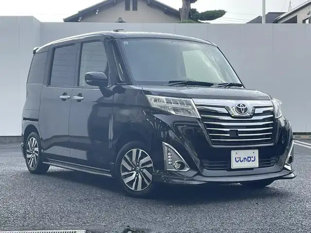 トヨタ ルーミー カスタムG 埼玉県 2017(平29)年 7.8万km ブラックマイカメタリック (株)IDOMが運営する【じしゃロン鳩ヶ谷店】の自社ローン専用車両になりますこちらは現金またはオートローンご利用時の価格です。自社ローンご希望の方は別途その旨お申付け下さい/衝突軽減ブレーキ/純正ナビ/（CD/DVD/Bluetooth接続）/フルセグＴＶ/バックカメラ/ビルドインＥＴＣ/両側パワースライドドア/クルーズコントロール/アイドリングストップ/純正アルミホイール