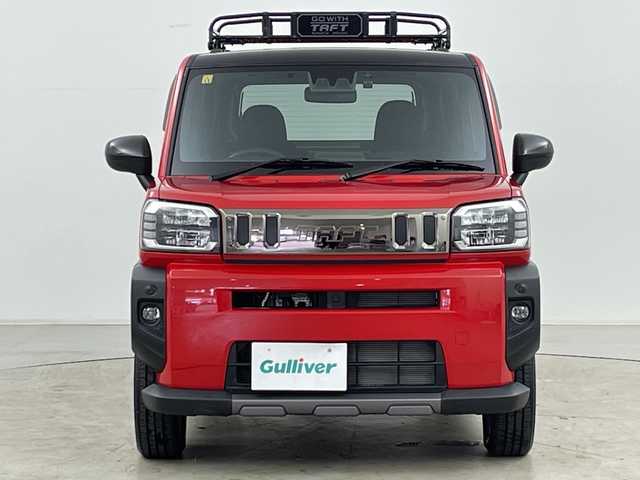 ダイハツ タフト G ターボ ダーククロムベンチャー 道央・札幌 2023(令5)年 0.7万km コンパーノレッド ・４ＷＤ/・純正１０インチナビ＆ＴＶ＆ＢＴ＆ＤＶＤ＆ＣＤ＆ＵＳＢ＆ＨＤＭＩ/・バックカメラ/・スマートアシスト/・レーンキープアシスト/・横滑り防止装置/・ワンオーナー/・寒冷地仕様/・アダプティブクルーズコントロール/・前席シートヒーター/・ガラスルーフ/・ドアミラーヒーター/・ルーフレール/・ルーフキャリア/・電動パーキングブレーキ/・ブレーキホールド/・オートライト/・オートマチックハイビーム/・ＬＥＤヘッドライト＆フォグ/・純正前方ドライブレコーダー/・ＥＴＣ