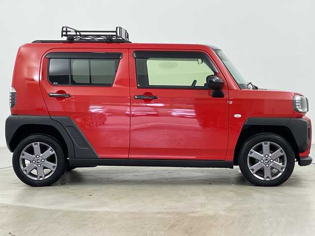 ダイハツ タフト G ターボ ダーククロムベンチャー 道央・札幌 2023(令5)年 0.7万km コンパーノレッド ・４ＷＤ/・純正１０インチナビ＆ＴＶ＆ＢＴ＆ＤＶＤ＆ＣＤ＆ＵＳＢ＆ＨＤＭＩ/・バックカメラ/・スマートアシスト/・レーンキープアシスト/・横滑り防止装置/・ワンオーナー/・寒冷地仕様/・アダプティブクルーズコントロール/・前席シートヒーター/・ガラスルーフ/・ドアミラーヒーター/・ルーフレール/・ルーフキャリア/・電動パーキングブレーキ/・ブレーキホールド/・オートライト/・オートマチックハイビーム/・ＬＥＤヘッドライト＆フォグ/・純正前方ドライブレコーダー/・ＥＴＣ