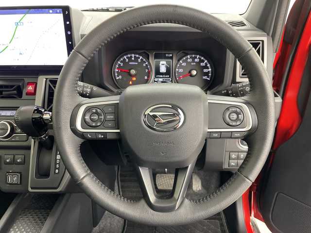 ダイハツ タフト G ターボ ダーククロムベンチャー 道央・札幌 2023(令5)年 0.7万km コンパーノレッド ・４ＷＤ/・純正１０インチナビ＆ＴＶ＆ＢＴ＆ＤＶＤ＆ＣＤ＆ＵＳＢ＆ＨＤＭＩ/・バックカメラ/・スマートアシスト/・レーンキープアシスト/・横滑り防止装置/・ワンオーナー/・寒冷地仕様/・アダプティブクルーズコントロール/・前席シートヒーター/・ガラスルーフ/・ドアミラーヒーター/・ルーフレール/・ルーフキャリア/・電動パーキングブレーキ/・ブレーキホールド/・オートライト/・オートマチックハイビーム/・ＬＥＤヘッドライト＆フォグ/・純正前方ドライブレコーダー/・ＥＴＣ