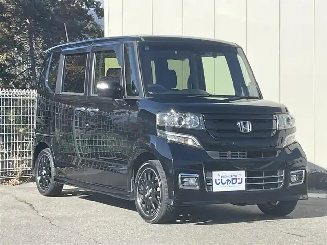 ホンダ Ｎ ＢＯＸ カスタム ターボ SSブラックSパッケージ 福島県 2017(平29)年 9.2万km クリスタルブラックパール (株)IDOMが運営する【じしゃロン福島店】の自社ローン専用車両になります。こちらは現金またはオートローンご利用時の価格です。自社ローンご希望の方は別途その旨お申付け下さい/純正ナビ（AM/FM/CD/iPod/SD/BT)/ワンセグテレビ/バックカメラ/両側パワースライドドア/ETC/クルーズコントロール/シートヒーター/ステアリングスイッチ/パドルシフト/ハーフレザーシート/純正15インチアルミ/純正マット/バイザー/衝突被害軽減ブレーキ/横滑り防止装置