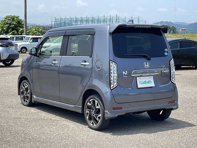 ホンダ Ｎ ＷＧＮ カスタム Lターボ ホンダS 新潟県 2020(令2)年 4.5万km シャイニンググレーM 4WD/純正メモリナビ(VXM-294VFi)/CD/DVD/BT/フルセグテレビ/SDミュージックサーバー/バックカメラ/ETC/衝突被害軽減ブレーキ/レーンキープアシスト/レーダークルーズコントロール/半革シート/ベンチシート/シートヒーター /ミラーヒーター/パドルシフト/ステアリングスイッチ/コーナーセンサー/スマートキー/プッシュスタート/LEDヘッドライト/オートライト/オートハイビーム/フォグランプ/純正15インチアルミホイール