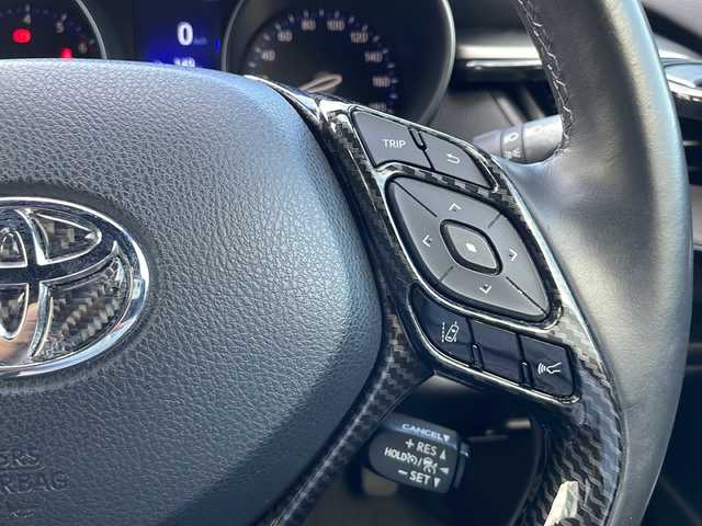 トヨタ Ｃ－ＨＲ G－T モード ネロ 栃木県 2019(平31)年 1.9万km ブラックマイカ ワンオーナー/特別仕様車「Ｇ－Ｔ　モード・ネロ」/モデリスタフロントスポイラー/純正ナビ/Bluetooth/CD/DVD/TV/SD/ビルトインETC/バックカメラ/衝突被害軽減ブレーキ/トラクションコントロール/ブラインドスポットモニター/衝突安全ボディー/UVカットガラス/追従型クルーズコントロール/本革巻きステアリング/フルオートエアコン/ドアバイザー/プッシュスタート/LEDヘッドライト/保証書/記録簿