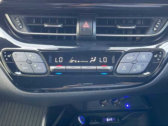 トヨタ Ｃ－ＨＲ G－T モード ネロ 栃木県 2019(平31)年 1.9万km ブラックマイカ ワンオーナー/特別仕様車「Ｇ－Ｔ　モード・ネロ」/モデリスタフロントスポイラー/純正ナビ/Bluetooth/CD/DVD/TV/SD/ビルトインETC/バックカメラ/衝突被害軽減ブレーキ/トラクションコントロール/ブラインドスポットモニター/衝突安全ボディー/UVカットガラス/追従型クルーズコントロール/本革巻きステアリング/フルオートエアコン/ドアバイザー/プッシュスタート/LEDヘッドライト/保証書/記録簿