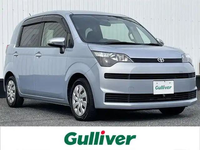 トヨタ スペイド F 千葉県 2015(平27)年 6.1万km ライトブルーマイカメタリック 純正7インチナビ/(FM/AM/Bluetooth)/バックカメラ/フロントカメラ/片側パワースライドドア/横滑り防止装置/ETC/電動格納ミラー/フロアマット/ドアバイザー/スペアキー