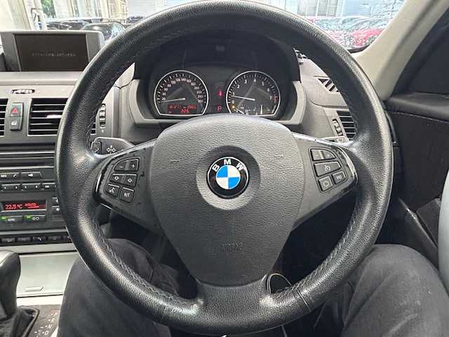 ＢＭＷ Ｘ３ 3．0si 宮城県 2007(平19)年 18.2万km サファイアブラックP ４WD/ワンオーナー/純正ナビ（AM/FM/TV）/サンルーフ/レザーシート/前席シートヒーター/ダウンヒルアシストコントロール/コーナーセンサー/オートライト/ドラレコ/サマータイヤ純正AW（２３５/５０R18）/スタッドレスタイヤ積込社外AW（２３５/５５R17）/保証書/記録簿/取扱説明書