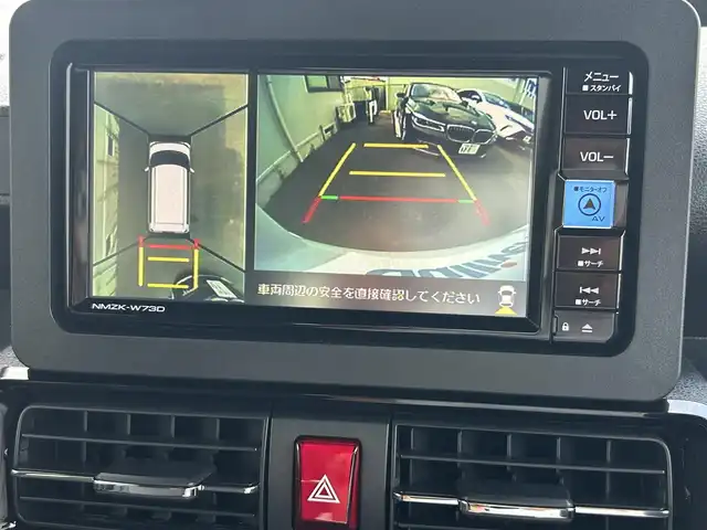 ダイハツ タント カスタム RS 福島県 2025(令7)年 0.1万km未満 シャイニングホワイトパール 純正ナビゲーション/型番：NMZK-W73D/【DVD/SD/BT/TV】/パノラマモニター/両側電動スライドドア/前席シートヒーター/アダプティブクルーズコントロール/レーンキープコントロール/先行車発進お知らせ機能/標識認識機能/衝突警報機能/衝突回避支援ブレーキ機能/ブレーキ制御付き誤発進抑制機能/車線逸脱警報機能/車線逸脱抑制制御機能/ふらつき警報/路側逸脱警報機能/LEDオートライト/LEDフォグランプ/リアドアシェード/シートバックテーブル