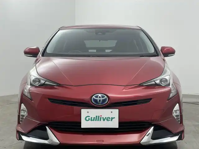 トヨタ プリウス S ツーリングセレクション 岡山県 2016(平28)年 7.8万km エモーショナルレッド 純正9インチSDナビ/(CD/DVD/Bluetooth/フルセグ)/社外エアロ（F/S/R）/衝突軽減ブレーキ/レーダークルーズコントロール/ビルトインETC/D/N席シートヒーター/LEDヘッドライト/コーナーセンサー/オートハイビーム/プッシュスタート/スマートキー/スペアキー/アイドリングストップ/ミュージックサーバー/純正フロアマット/純正ドアバイザー