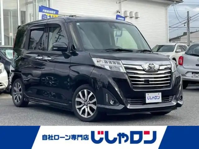 トヨタ ルーミー カスタムG－T 愛知県 2017(平29)年 10.7万km ブラックマイカメタリック (株)IDOMが運営する【じしゃロン名古屋鳴海店】の自社ローン専用車両になりますこちらは現金またはオートローンご利用時の価格です。自社ローンご希望の方は別途その旨お申付け下さい社外メモリナビ/フルセグ CD DVD BT MSV/両側パワスラ/バックカメラ/ビルトインETC/LEDヘッドライト/LEDフォグ/クルコン/PCS/クリアランスソナー/純正15インチAW/純正バイザー/社外マット/MOPスペアタイヤ/スペアキー/取説/保証書