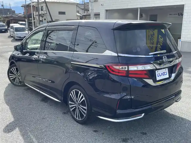 ホンダ オデッセイ アブソルート・EXホンダセンジング 山梨県 2017(平29)年 12.3万km プレミアムヴィーナスブラックP (株)IDOMが運営する【じしゃロン甲府店】の自社ローン専用車両になります。/こちらは現金またはオートローンご利用時の価格です。自社ローンご希望の方は別途その旨お申付け下さい/ホンダセンシング/ＡＬＰＩＮＥ９型ナビ/（フルセグTV・DVD・CD・SD・BTオーディオ）/バックカメラ/フロントコーナーセンサー/両側パワースライドドア/アダクティブクルーズコントロール/LEDヘッドライト/フォグランプ/オートライト/ハーフレザーシート/運転席パワーシート/２列目オットマン/2列目大型ロールサンシェード/新車時保証書/取扱説明書/ナビ取扱説明書