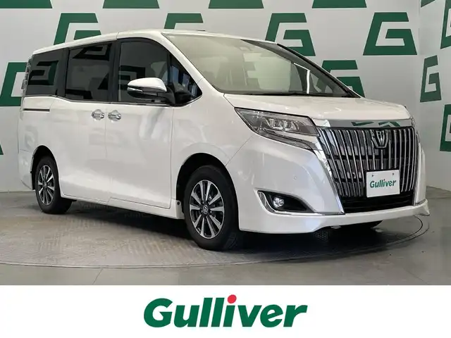 トヨタ エスクァイア Xi 鹿児島県 2019(平31)年 4.6万km ホワイトパールクリスタルシャイン 禁煙　/ナビ(CD/DVD/Bluetooth)　/トヨタセーフティセンス　/バックカメラ/両側パワースライドドア　/レーンキープアシスト　/前後コーナーセンサー　/純正ＬＥＤヘッドライト/フォグランプ　/シートバックテーブル/オートライト　/オートマチックハイビーム　/純正フロアマット/純正アルミホイール　/前後ドライブレコーダー/ＥＴＣ