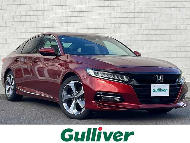 ホンダ アコード EX 福島県 2020(令2)年 9.5万km パッションレッドパール ホンダセンシング　純ナビ　サンルーフ　ＨＵＤ　ＢＳＭ　前席Ｐシート　前席シートヒーター　電子Ｐ　追従クルコン　Ｐセンサー　パドルシフト　純前後ドラレコ　ビルトインＥＴＣ　ステリモ　ＬＥＤヘッドライト