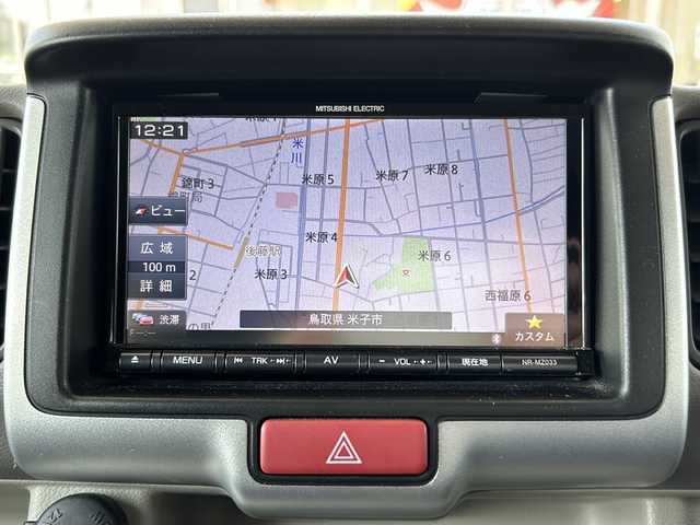 日産 ＮＶ１００クリッパー リオ E 鳥取県 2017(平29)年 8.8万km ブルーイッシュブラック スマートキーx2個/ハイルーフ/左側パワースライド/プリクラッシュセーフ/社外メモリナビゲーション/ワンセグ・Bluetooth/バックカメラ/電動格納ミラー/オートエアコン/オートライト/キセノンライト/フォグライト/オーバーヘッドコンソール/社外シートカバー/社外フロアマット/保証書・取説