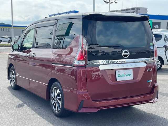 日産 セレナ 長崎県 2017(平29)年 7.7万km マルーンレッド 2トーン 純正9インチメモリーナビ/CD/DVD/BT/BD/フルセグTV/バックカメラ/純正フリップダウンモニター/プロパイロット/エマージェンシーブレーキ/両側パワースライドドア/ステアリングスイッチ/ドライブレコーダー/LEDヘッドライト/2列目USB/ビルトインETC