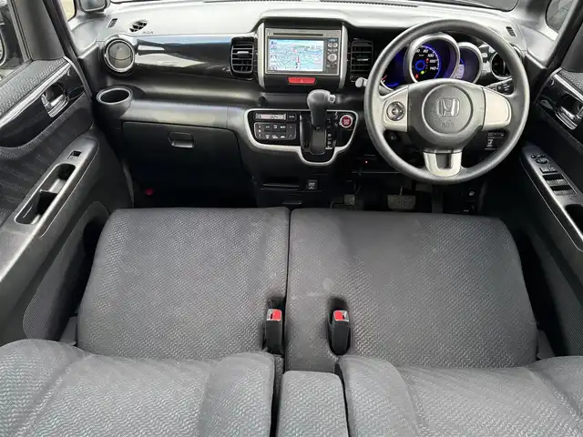 ホンダ Ｎ ＢＯＸ カスタム G Lパッケージ 青森県 2013(平25)年 10万km クリスタルブラックパール 4WD/ワンオーナー/純正メモリナビ/CD/USB/SD/バックカメラ/片側パワースライドドア/前後ドライブレコーダー/ETC/HIDヘッドライト/オートライト/フォグランプ/純正14インチアルミ/スマートキー/プッシュスタート