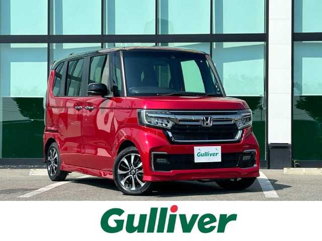 ホンダ Ｎ ＢＯＸ カスタム L 和歌山県 2022(令4)年 7.1万km プレミアムクリスタルレッドM 後期型モデル/電子式パーキング/ステアリングスイッチ/レーダークルーズコントロール/ホンダセンシング/両側パワースライドドア/LEDヘッドライト/純正デイスプレーオーディオ/バックカメラ/革シート/シートヒーター