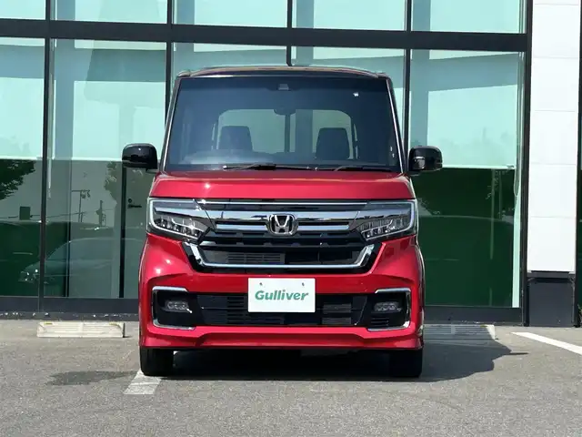 ホンダ Ｎ ＢＯＸ カスタム L 和歌山県 2022(令4)年 7.1万km プレミアムクリスタルレッドM 後期型モデル/電子式パーキング/ステアリングスイッチ/レーダークルーズコントロール/ホンダセンシング/両側パワースライドドア/LEDヘッドライト/純正デイスプレーオーディオ/バックカメラ/革シート/シートヒーター