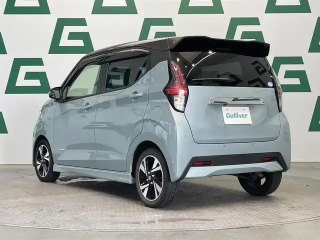 日産 デイズ ハイウェイスターG ターボ 鹿児島県 2021(令3)年 3万km アッシュブラウン/ソーダブルー ワンオーナー　/禁煙/純正ディスプレイオーディオ　/バックカメラ　/衝突被害軽減システム　/レーンキープアシスト　/前後コーナーセンサー　/横滑り防止機能　/ＬＥＤヘッドライト　/純正フロアマット　/純正アルミホイール　/オートライト