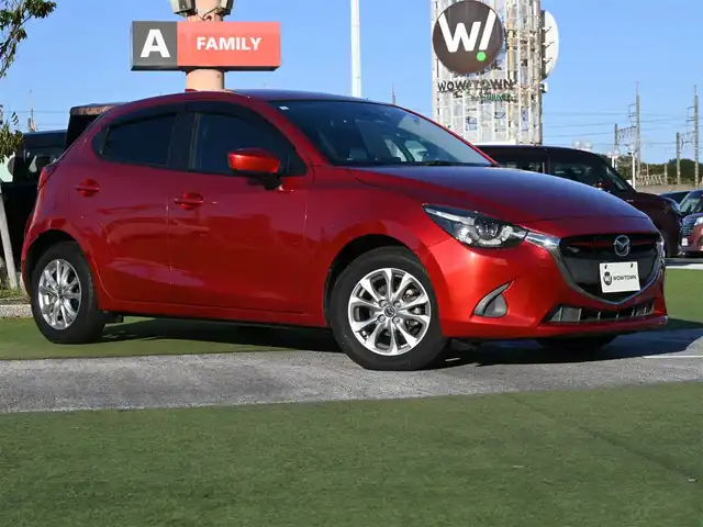 マツダ デミオ 13S ツーリング 千葉県 2016(平28)年 5.1万km ソウルレッドプレミアムメタリック スマートシティブレーキサポート/アクティブ・ドライビング・ディスプレイ/純正SDナビ/地デジTV/【DVD/CD再生機能　Bluetooth接続】/バックカメラ/前席シートヒーター/革巻きステアリング/ETC/LEDヘッドライト/ウインカーミラー/純正15インチアルミホイル/サイド/カーテンエアバッグ/アドバンストキーレスエントリー