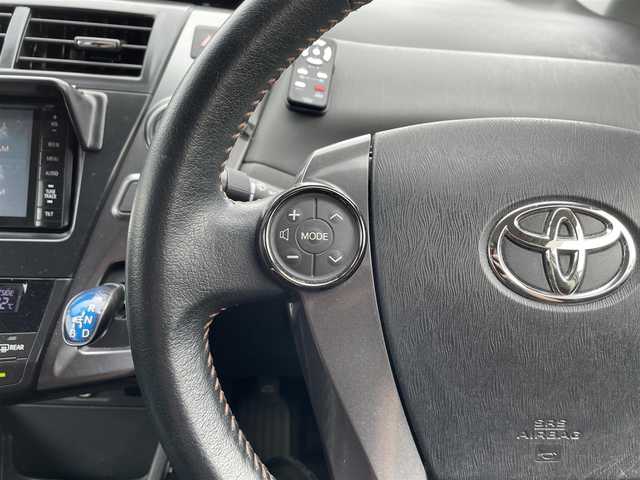 トヨタ プリウス α G チューンブラック 沖縄県 2013(平25)年 6.7万km ブラキッシュレッドマイカ (株)IDOMが運営する【じしゃロンコザ店】の自社ローン専用車両になりますこちらは現金またはオートローンご利用時の価格です。自社ローンご希望の方は別途その旨お申付け下さい/・社外ナビ/・Bluetooth接続/・DVD再生/・TV/・ETC/・ドライブレコーダー/・クルーズコントロール/・スマートキー/・プッシュスタート/・ハーフレザー/・純正アルミホイール/・オートライト